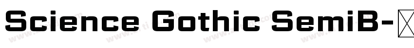 Science Gothic SemiB字体转换 Science Gothic SemiB字体转换